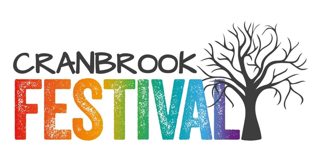 Cranbrook Festival Logo and Banner in the rainbow colour scheme